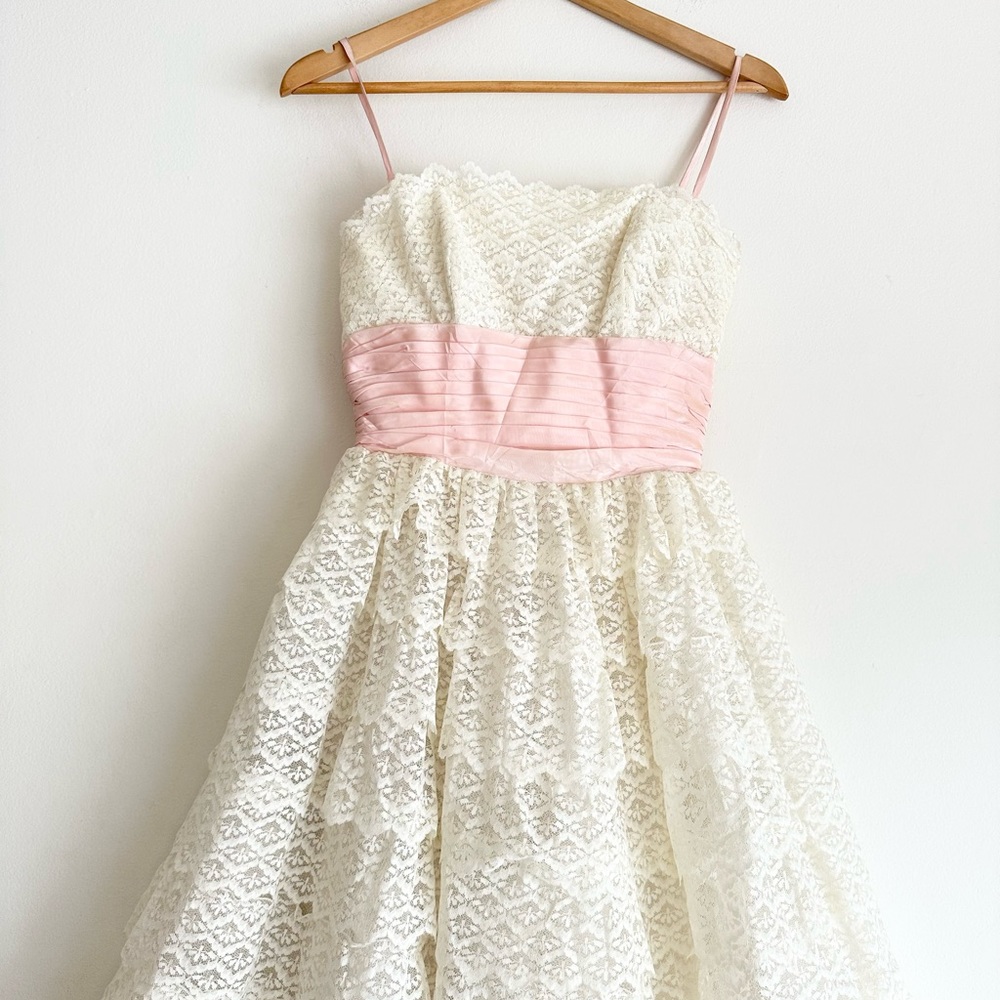 Vintage 1950’s Party Dress Wedding Gown - Picture 6 of 12